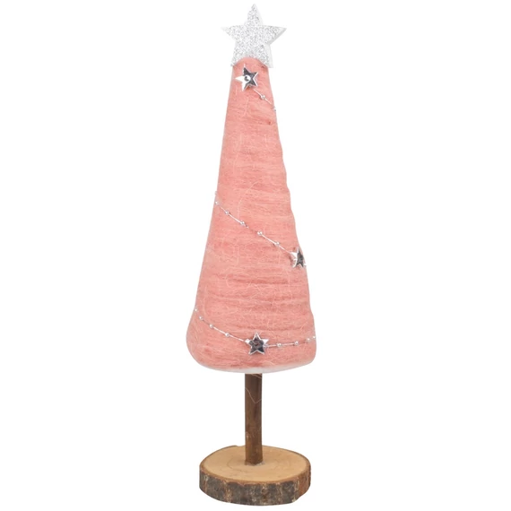 Fenyőfa fából és gyapjúból  30 cm