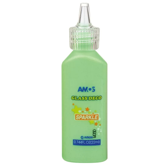 Csillámos üvegfestés 22 ml - zöld