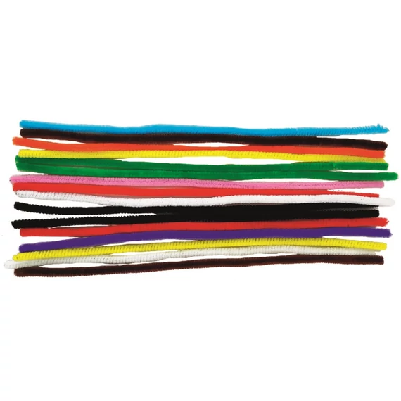 Zsenília drót 5 mm, 29 cm, 16 db - kevert színek