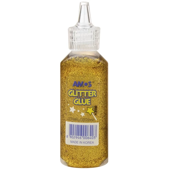 Csillámos ragasztó 22 ml, arany