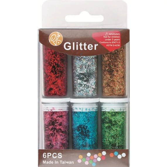 Csillámpor csíkok 6 x 6 g