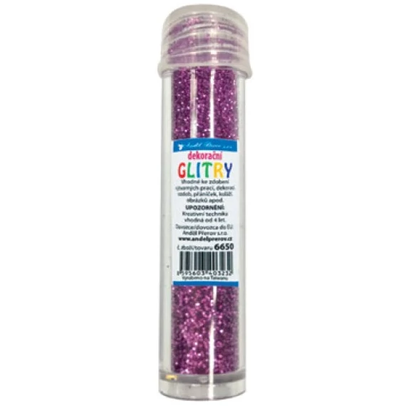 Csillámpor 6 g - lila