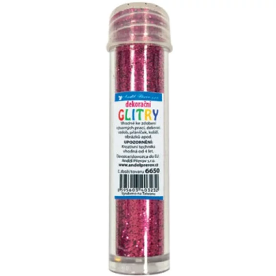 Csillámpor 6 g - rózsaszín