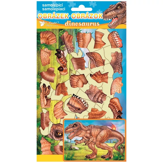 Öntapadó kirakó 14 x 25 cm - T-REX