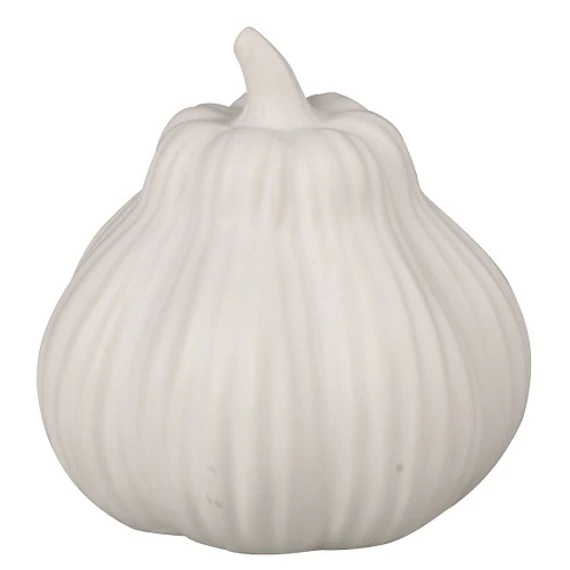 Fehér porcelán tök 8 x 8 cm