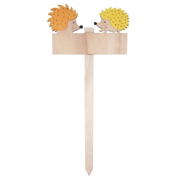 Sünikék fa táblán pálcával 16 cm