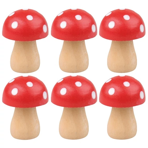 Fa gombák 2,5 cm, 6 db