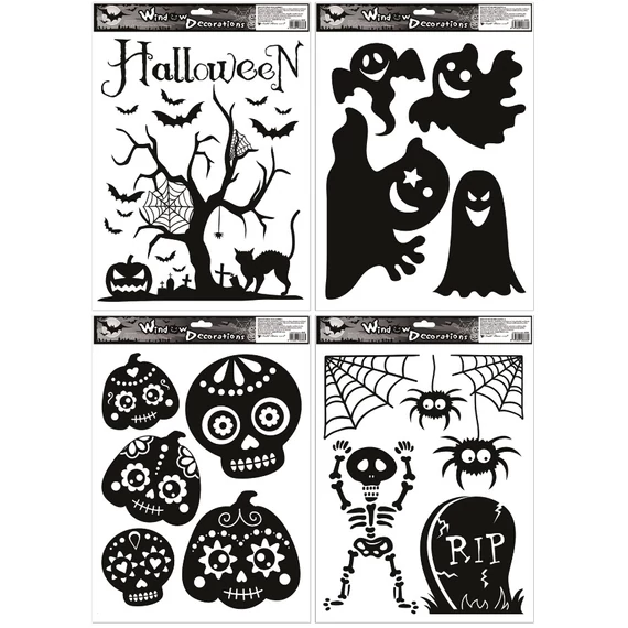 Ragasztó nélküli ablakmatrica - Halloween  30 x 42 cm