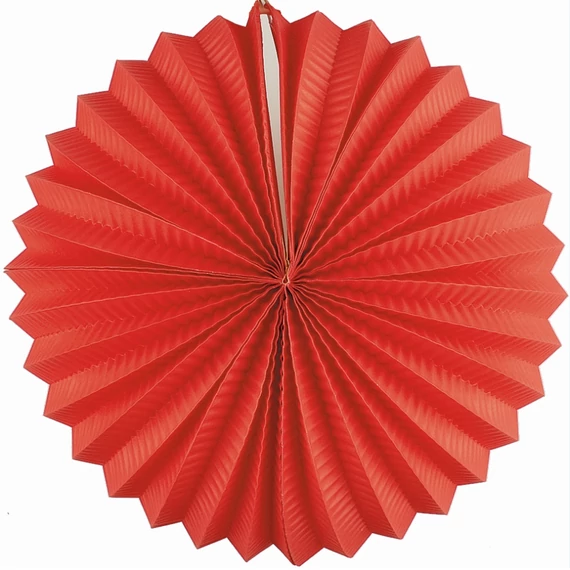 Gömb alakú lampion 25 cm - piros