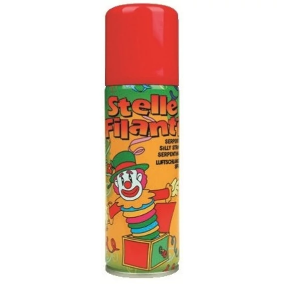 Spagetti szerpentin spray 83 ml - piros