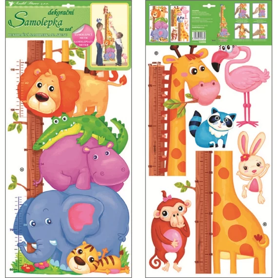 Falmatrica magasságmérő 2 részből 120 x 32 cm ZOO