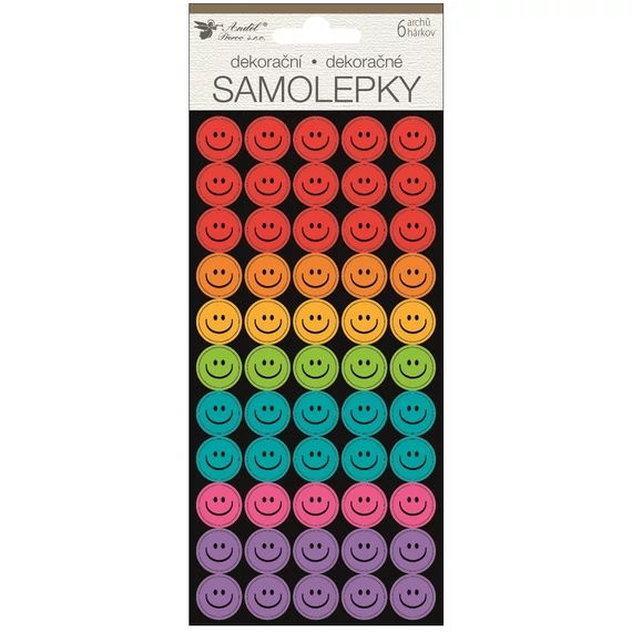 Matrica emoji 6 ív/300 db  9,5 x 21 cm