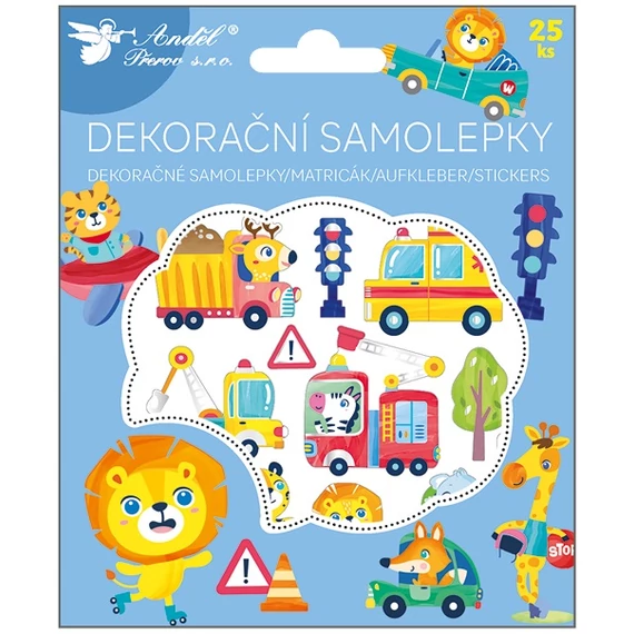 Matricák szállítóeszközök  25 db,  13 x 15,5 cm