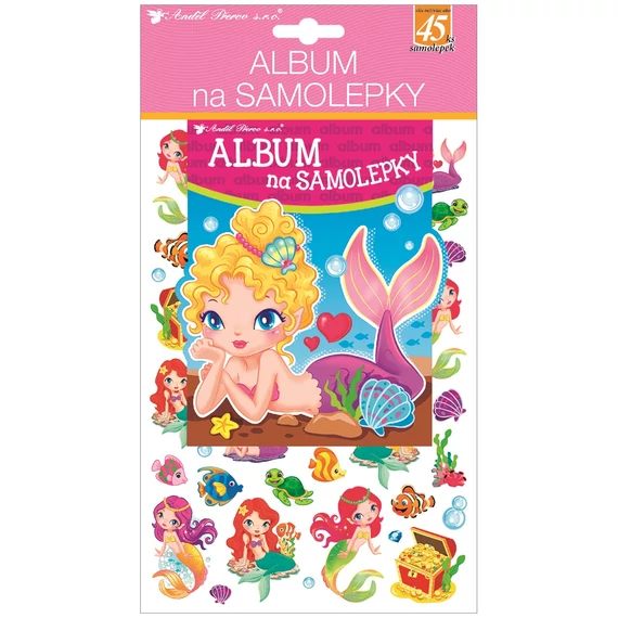 Matrica album hologramos 45 db matrica 16 x 29 cm, sellők