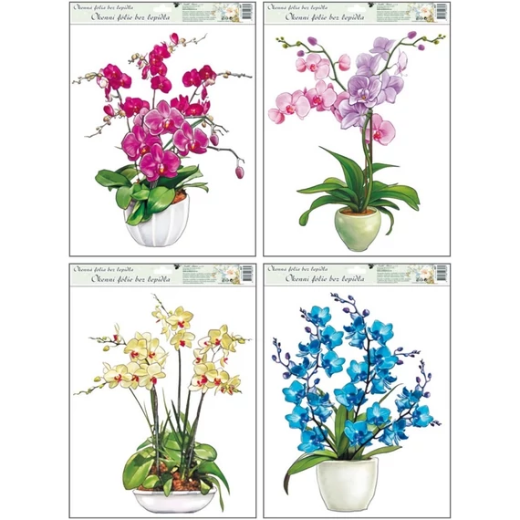Ablakmatrica orchideák   38 x 30 cm / 1 db