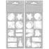 Kép 4/5 - Öntapadó ajándékkísérő matrica  10x21 cm  - Karácsonyi motívumok, 10 db/ ív