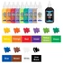 Kép 5/6 - Üvegfesték  készlet  9 szín x 22 ml, 1 x 40 ml, + sablonok és fóliák