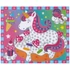 Kép 2/4 - Mozaik kirakós kép flitterekkel  17 x 30 cm,  egyszarvú  / 1 db