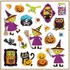 Kép 2/3 - Öntapadó plasztik matrica  Halloween 40 db, 10,5 x 18 cm