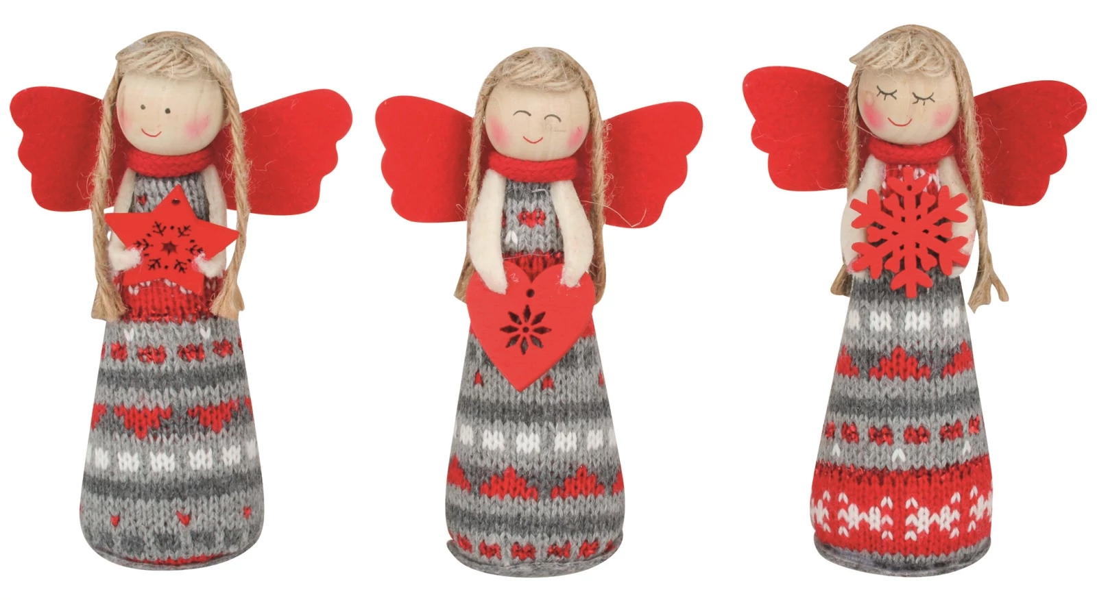 Textil angyalka 13 cm