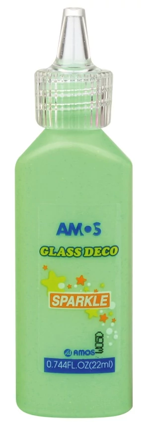 Csillámos üvegfestés 22 ml - zöld