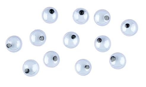 Mozgó szemek 5 mm, 12 db