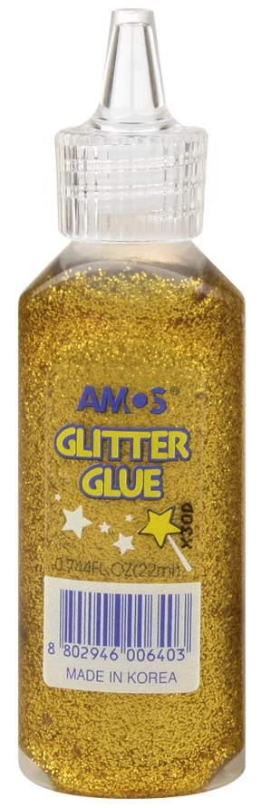 Csillámos ragasztó 22 ml, arany