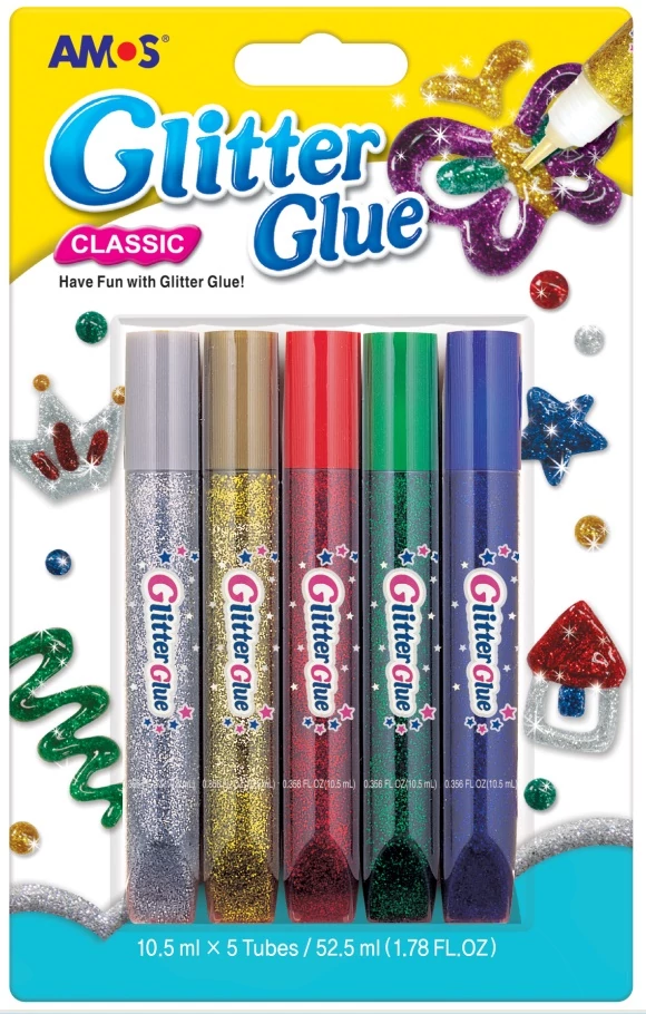 Csillámos ragasztó 5 x 10,5 ml
