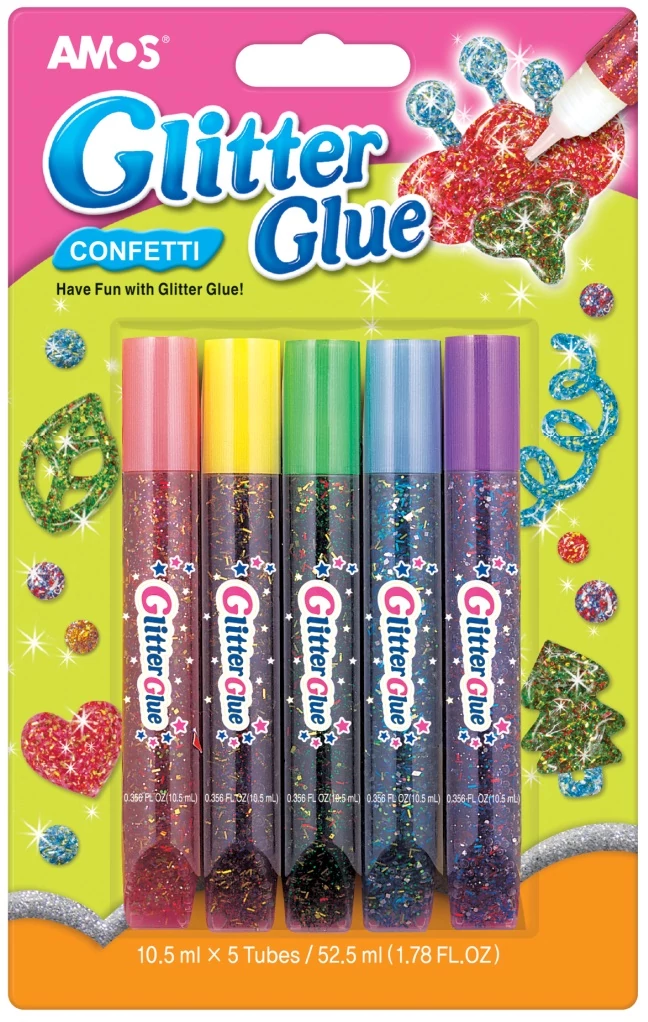 Csillámragasztó konfettivel 5 x 10,5 ml