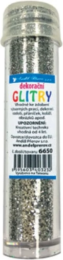 Csillámpor 6 g - ezüst
