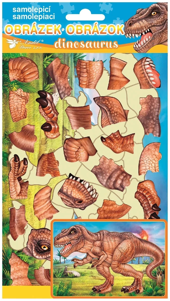 Öntapadó kirakó 14 x 25 cm - T-REX