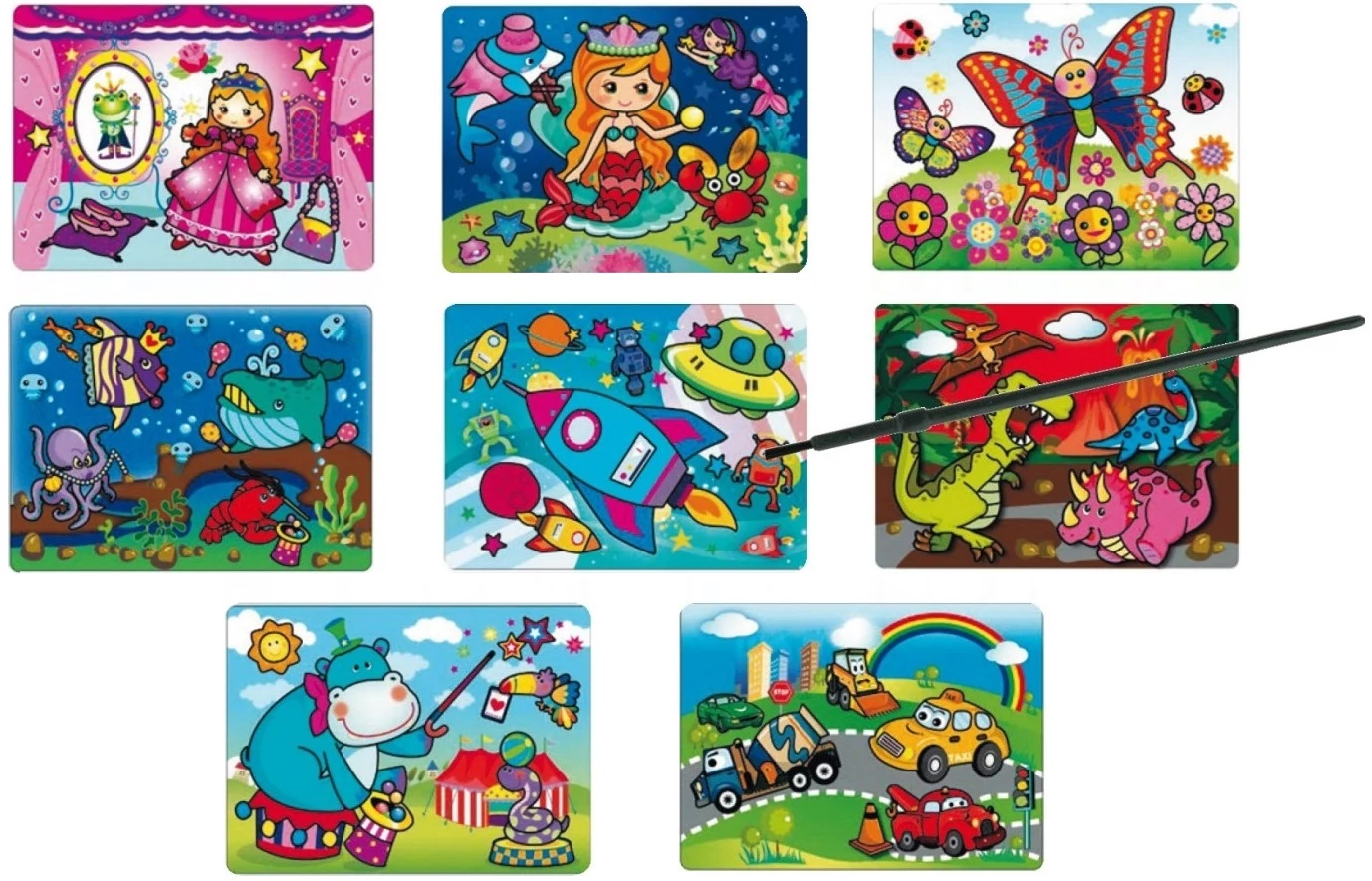 Mágikus festés vízzel 20 x 15 cm / 1 db