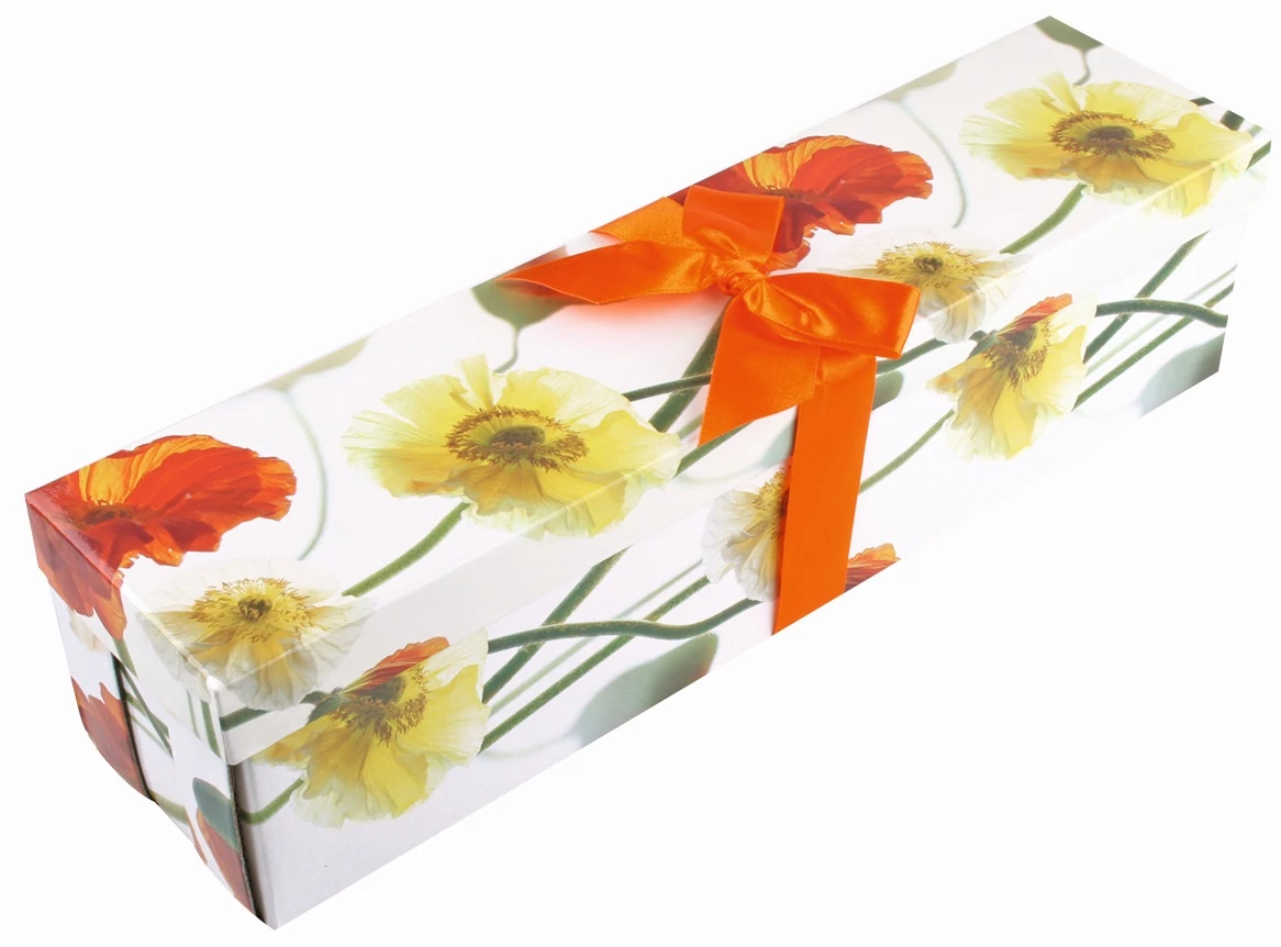 Összecsukható ajándékdoboz üvegre 34 x 9,5 x 9,5 cm