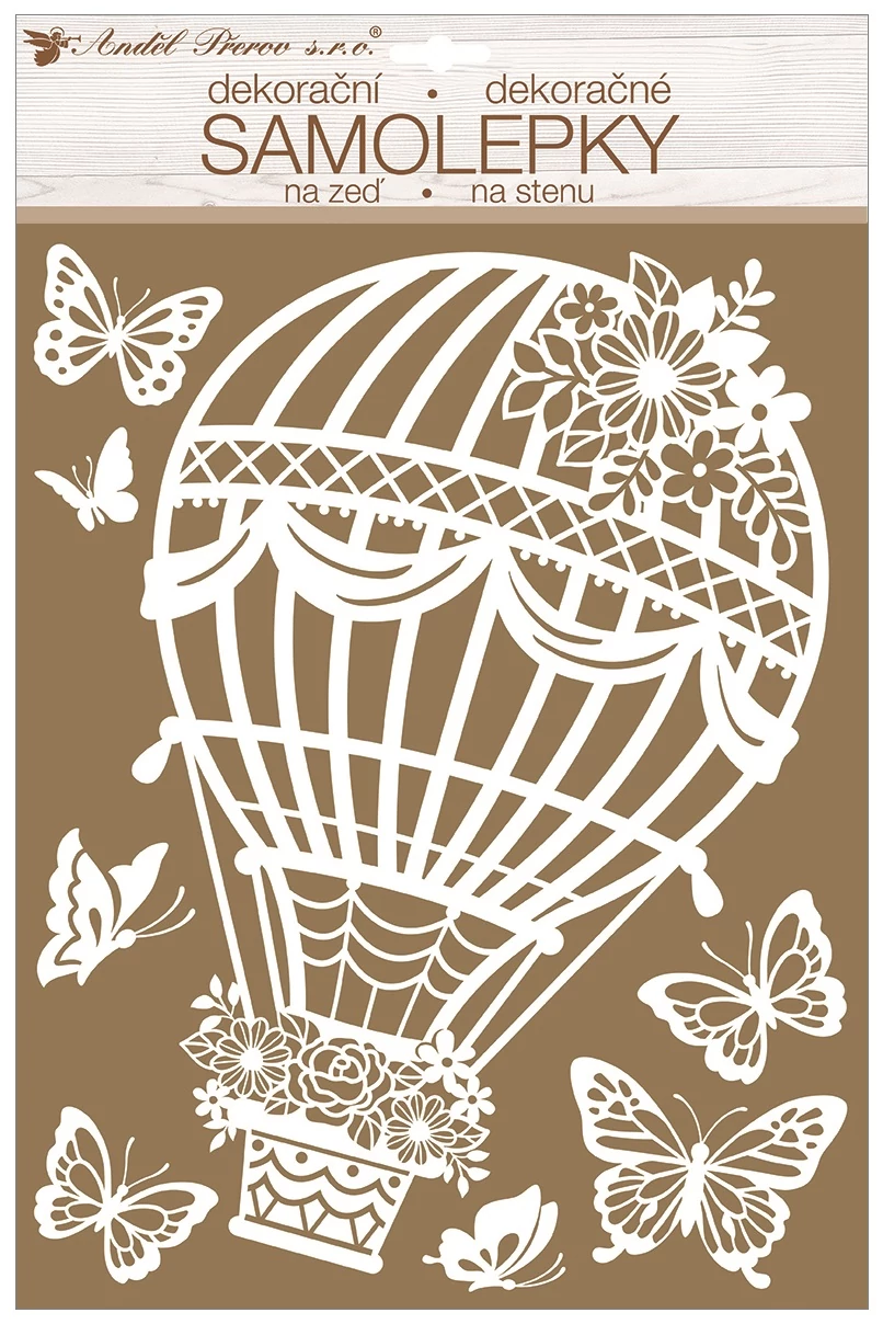 Falmatrica 27,5 x 41 cm - Fehér hőlégballon 