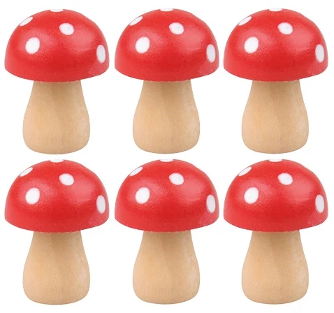 Fa gombák 2,5 cm, 6 db