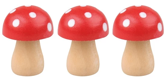 Fa gombák 3 cm, 3 db