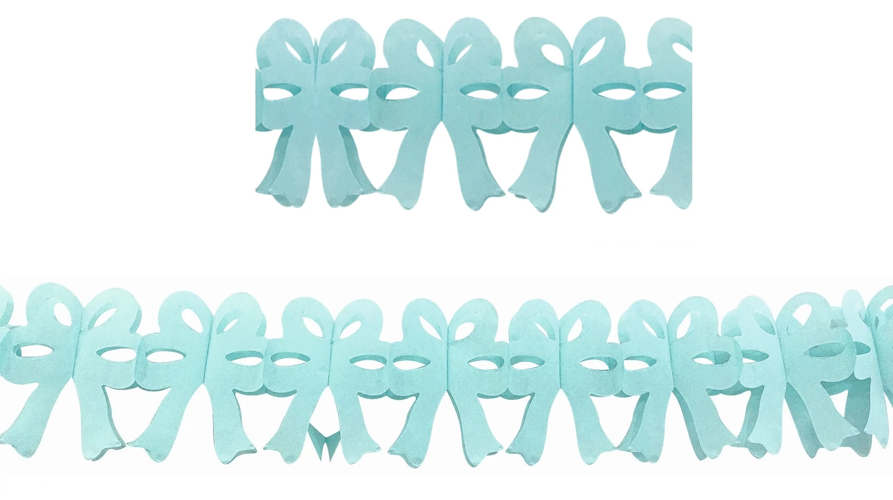 Girland - kék masni 300 x 19 cm