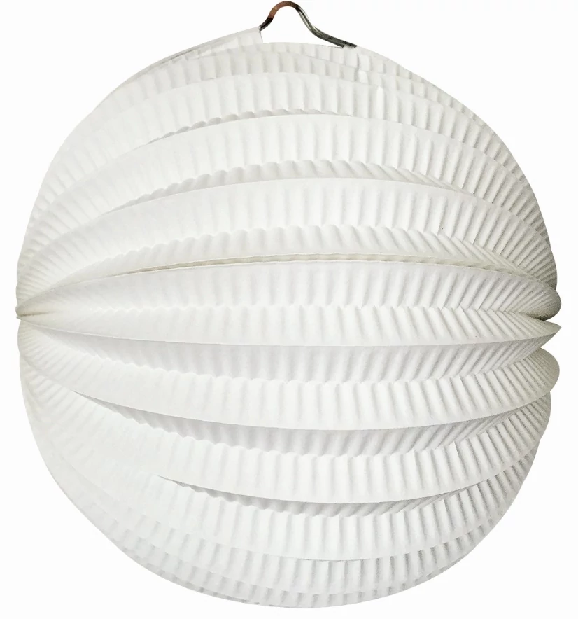 Gömb alakú lampion 21 cm - fehér