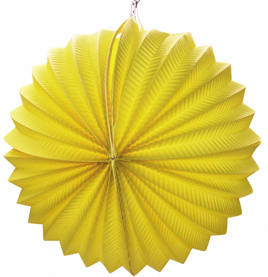 Gömb alakú lampion 25 cm - sárga