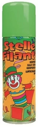 Spagetti szerpentin spray 83 ml - zöld