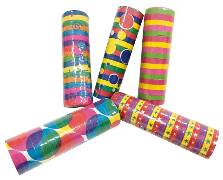 Színes szerpentin 7 mm x 4 m