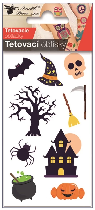 Tetováló matrica 6 x 10,5 cm  Halloween