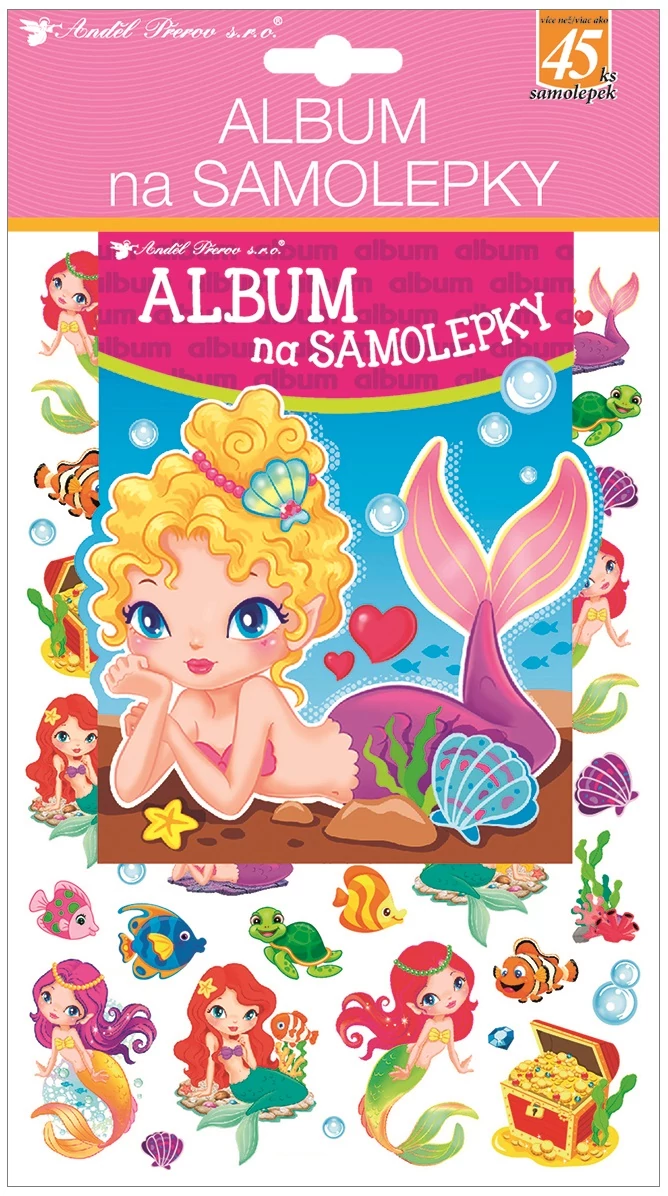 Matrica album hologramos 45 db matrica 16 x 29 cm, sellők