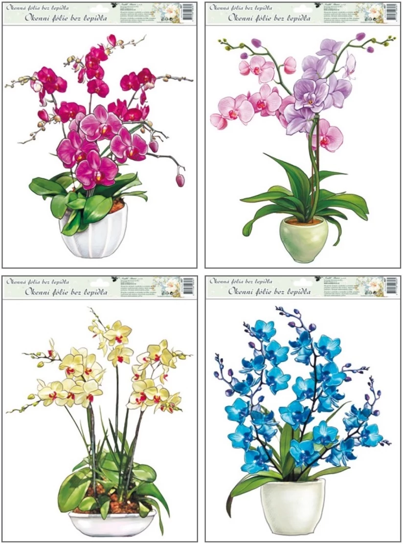 Ablakmatrica orchideák   38 x 30 cm / 1 db